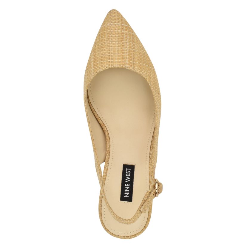 Kamsee Slip-on Block Heel Dress Slingback Pumps