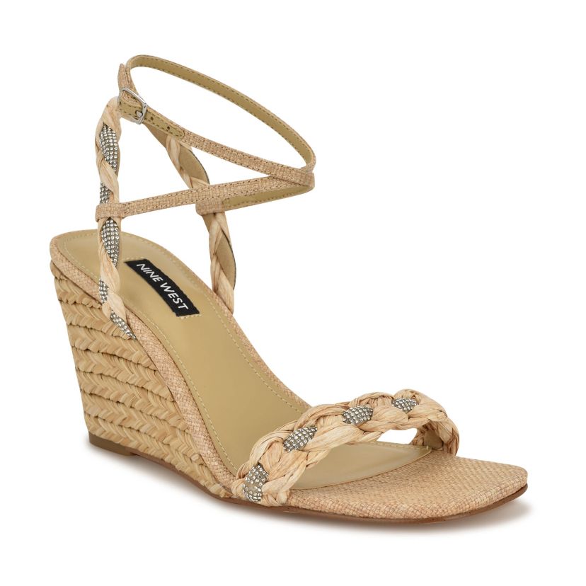Nashy Square Toe Wedge Sandals