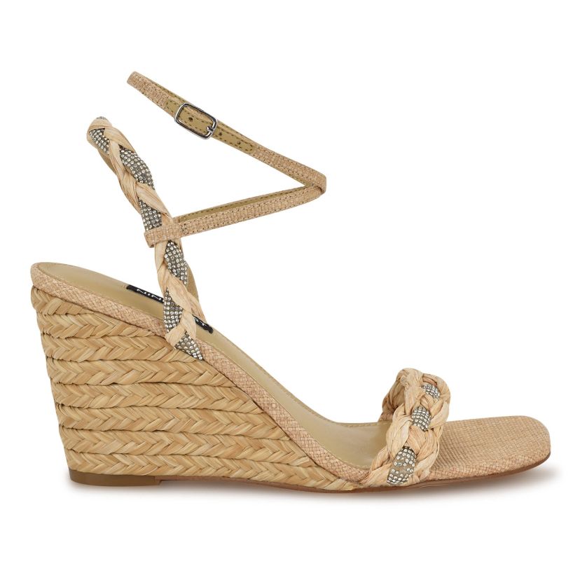 Nashy Square Toe Wedge Sandals