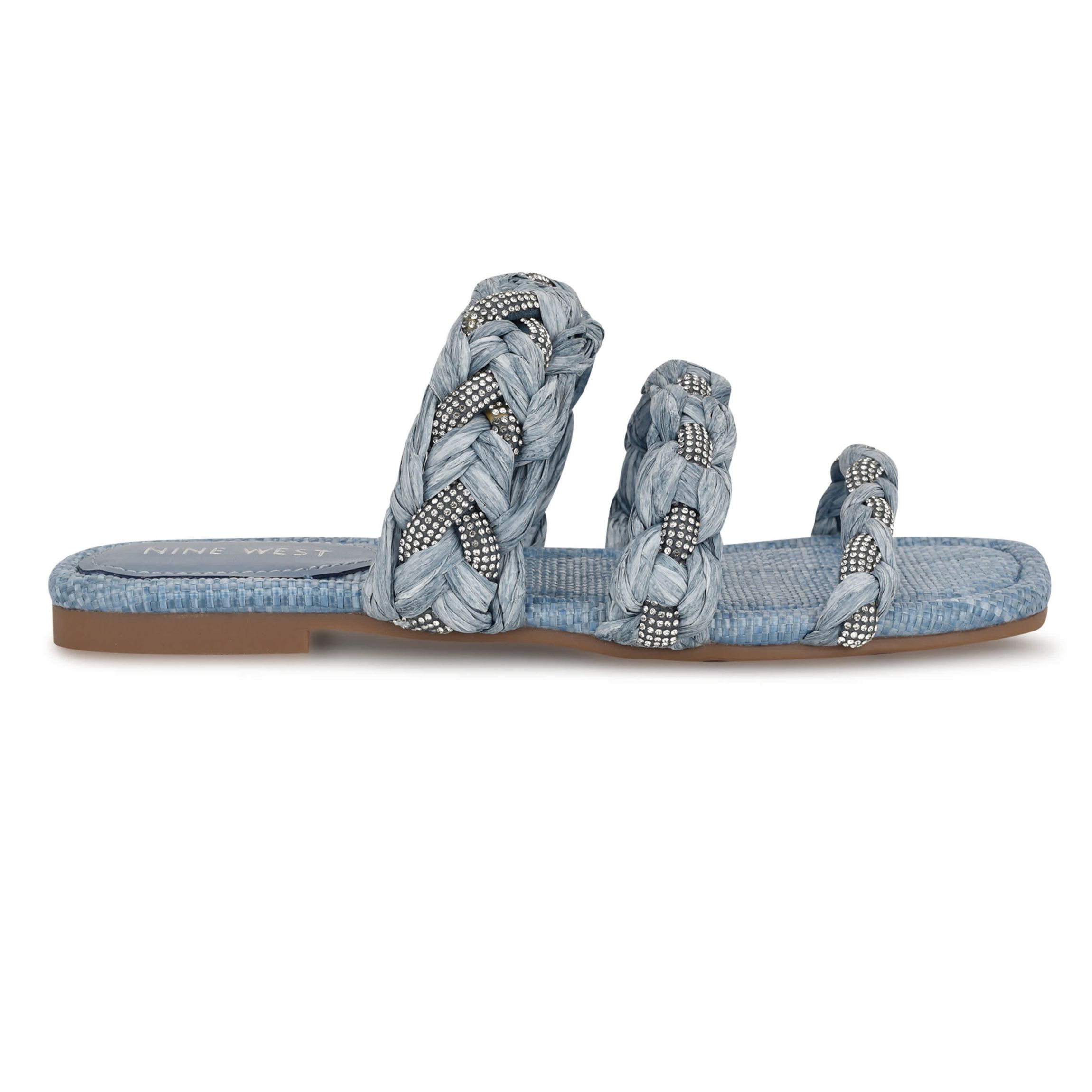 Qazz Slip-on Square Toe Flat Sandals