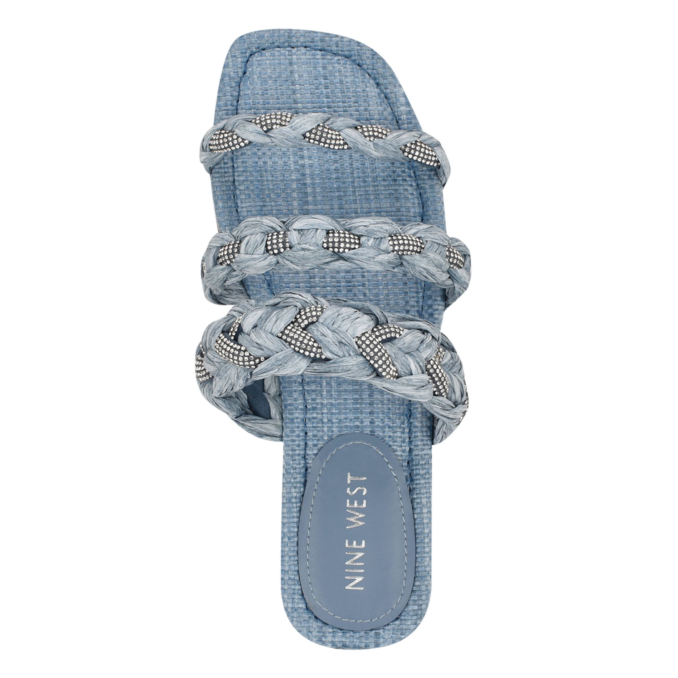 Qazz Slip-on Square Toe Flat Sandals