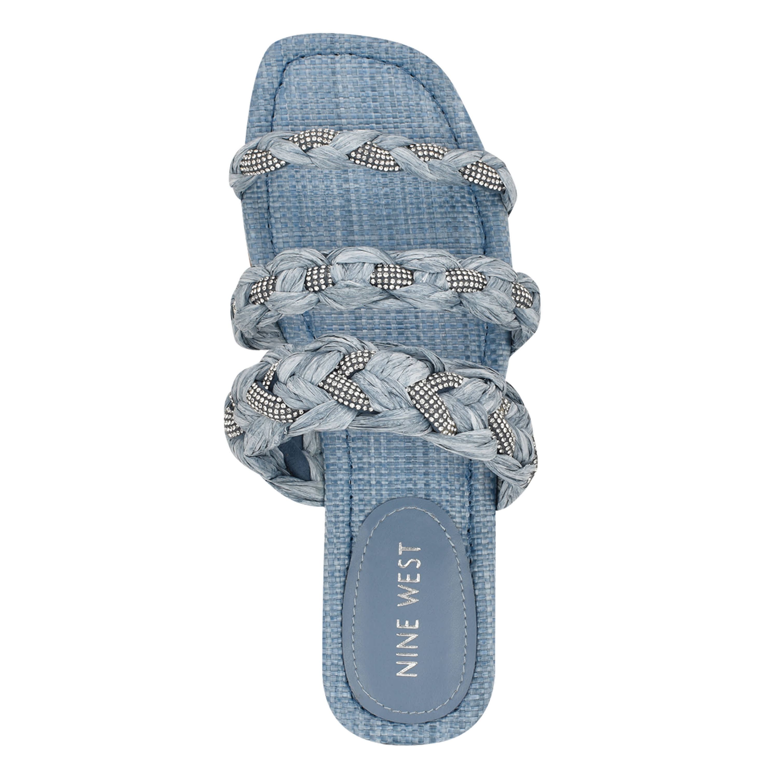 Qazz Slip-on Square Toe Flat Sandals