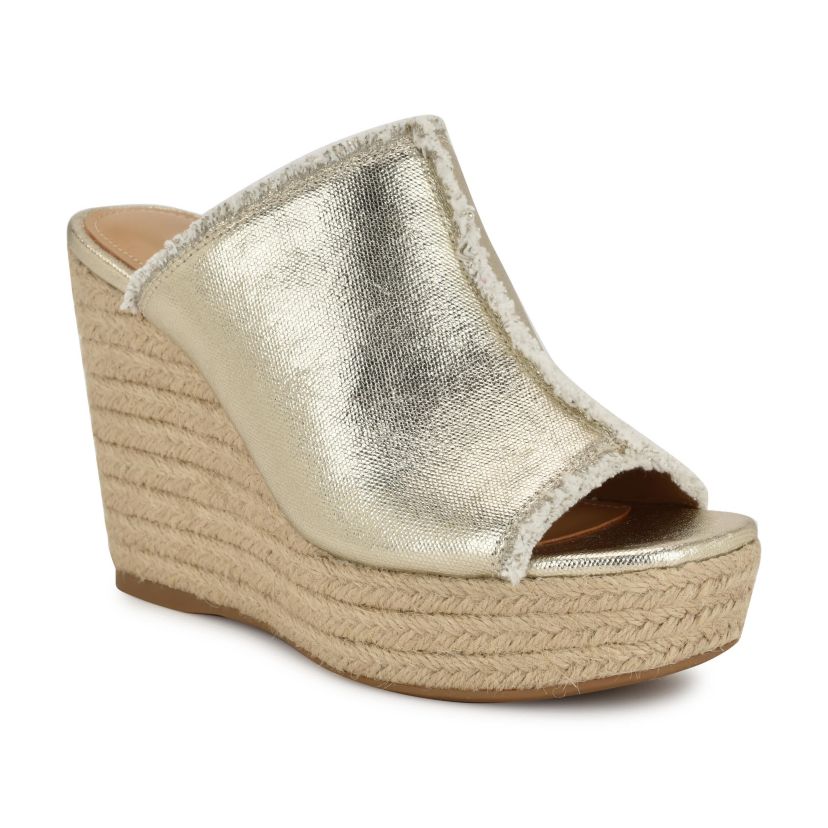 Baja Slip-on Open Toe Wedge Sandals
