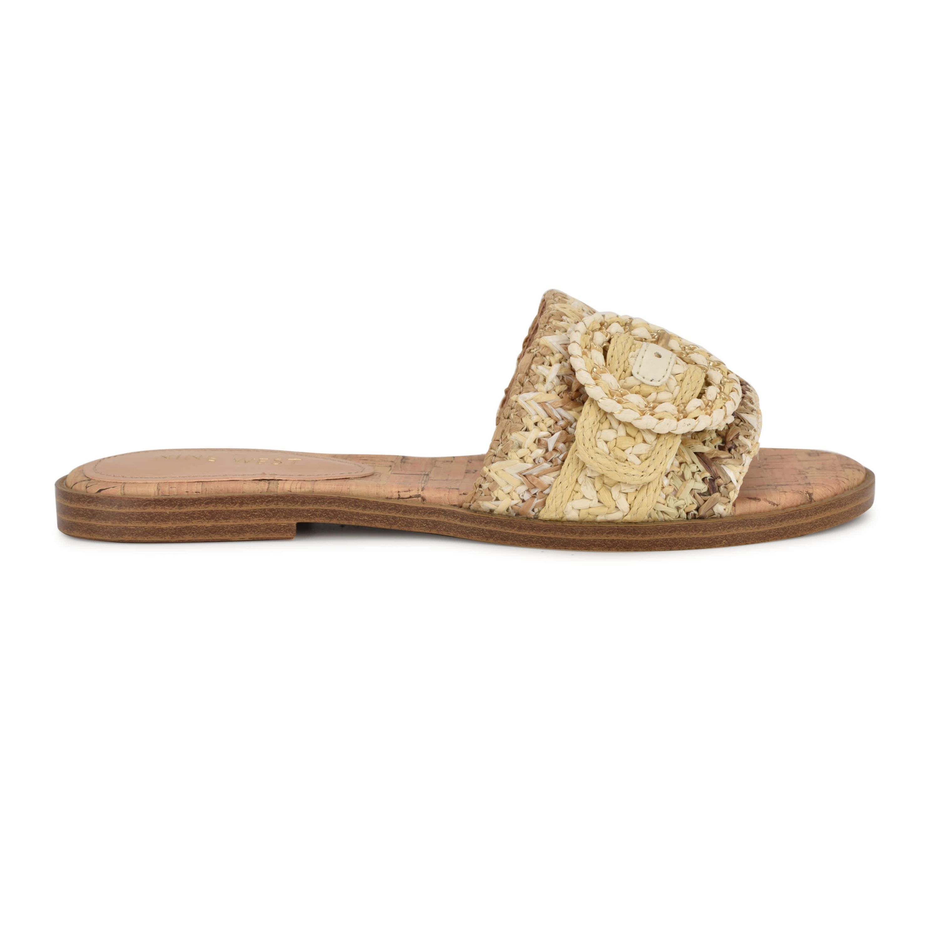 Poland Open Toe Slip-on Casual Flat Sandals