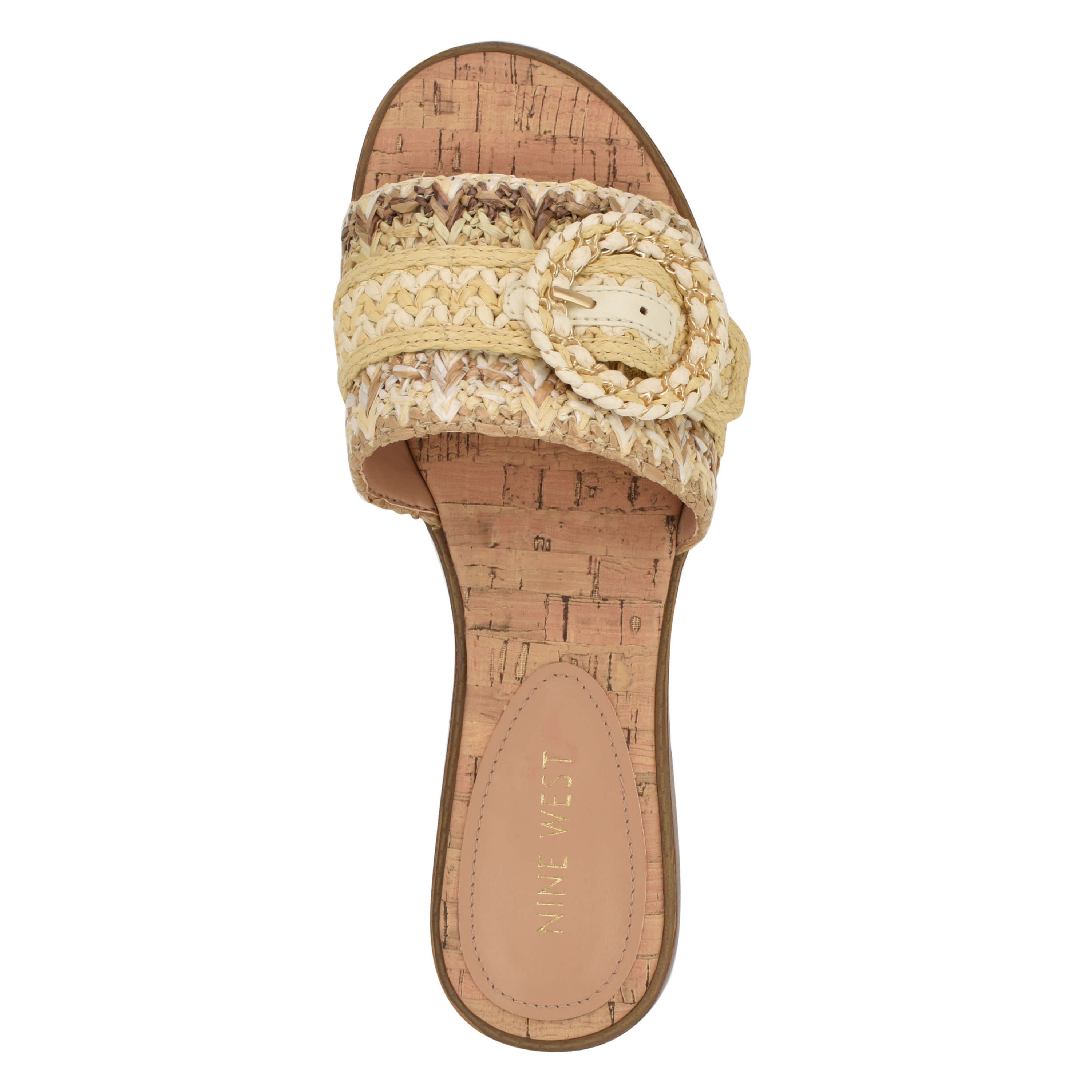 Poland Open Toe Slip-on Casual Flat Sandals