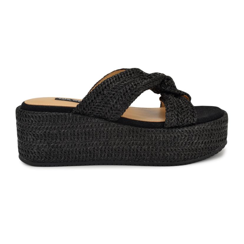 Cerry Slip-on Open Toe Wedge Sandals