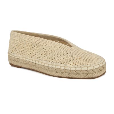 Nine West Women’s Rorie Square Toe Slip-on Casual Espadrilles, 7.5M