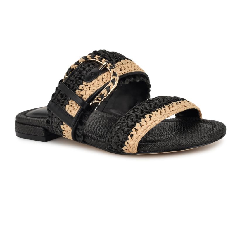 Sameey Open Toe Slip-on Flat Sandals
