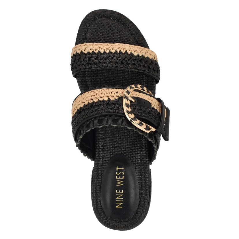 Sameey Open Toe Slip-on Flat Sandals