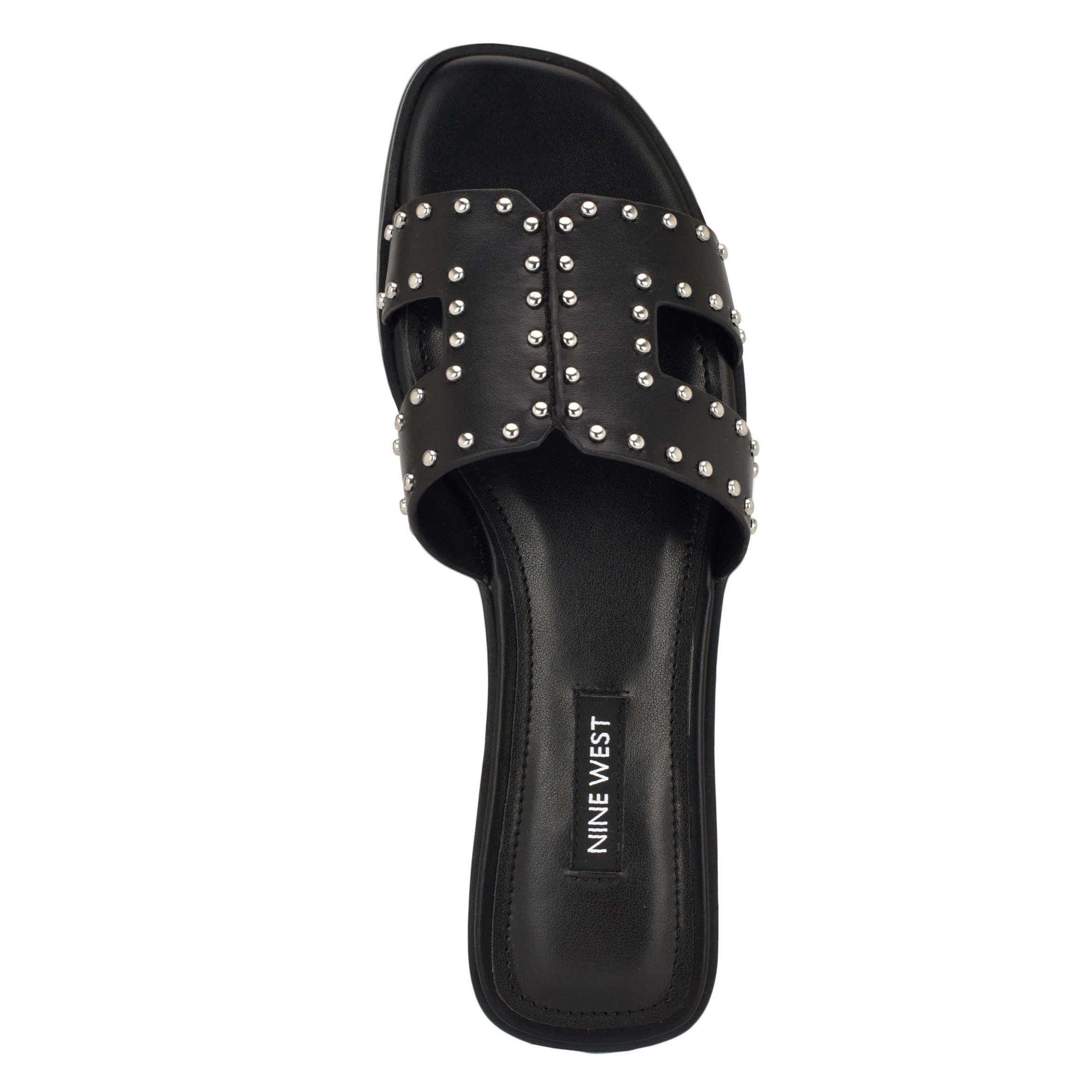 Giny Square Toe Slip-on Flat Casual Sandals