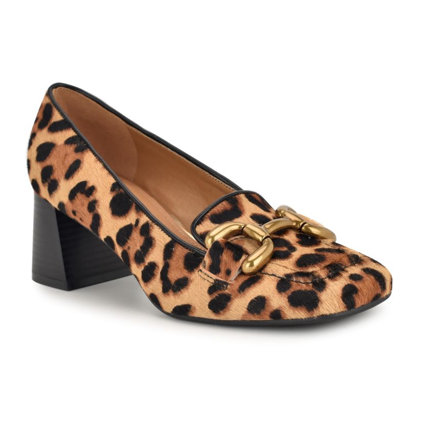 Veepe Slip-on Block Heel Dress Pumps