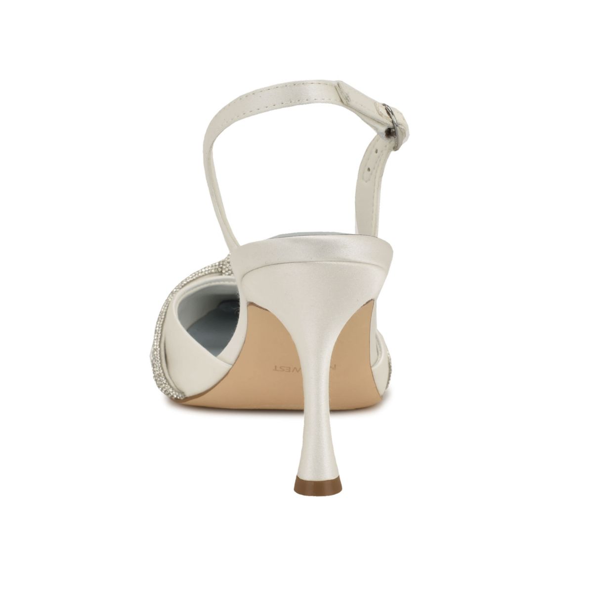 Deby Bridal Pointy Toe Dress Slingback Pumps