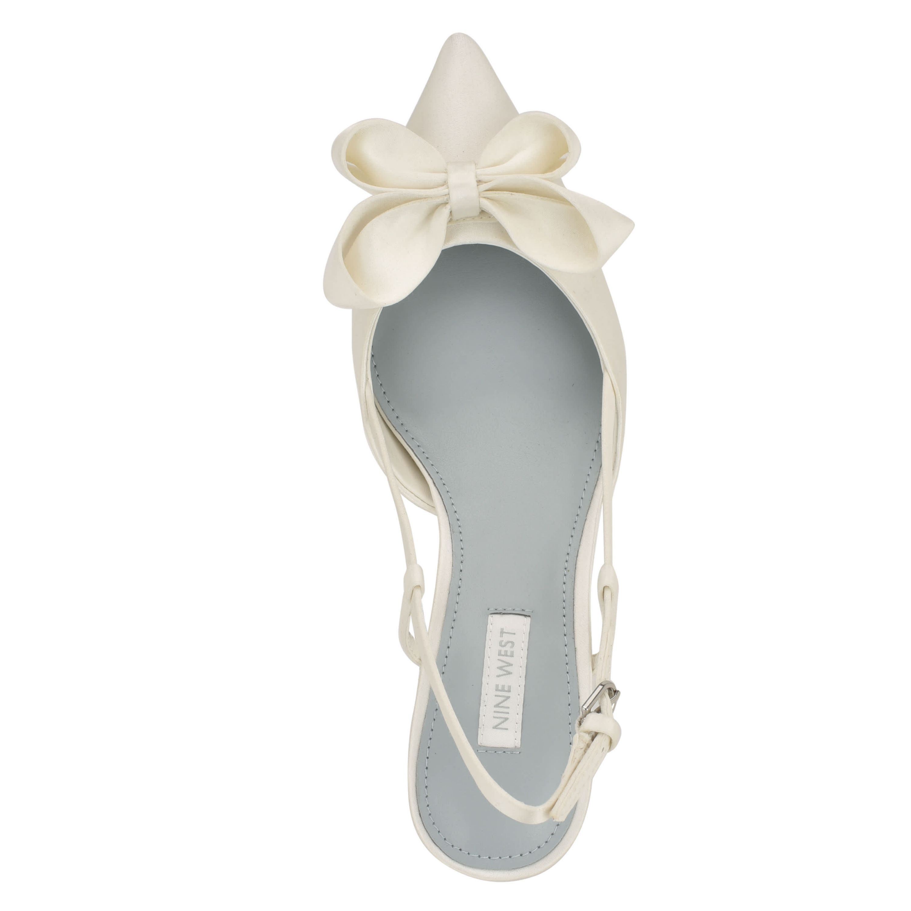 Raska Bridal Pointy Toe Slingback Dress Pumps