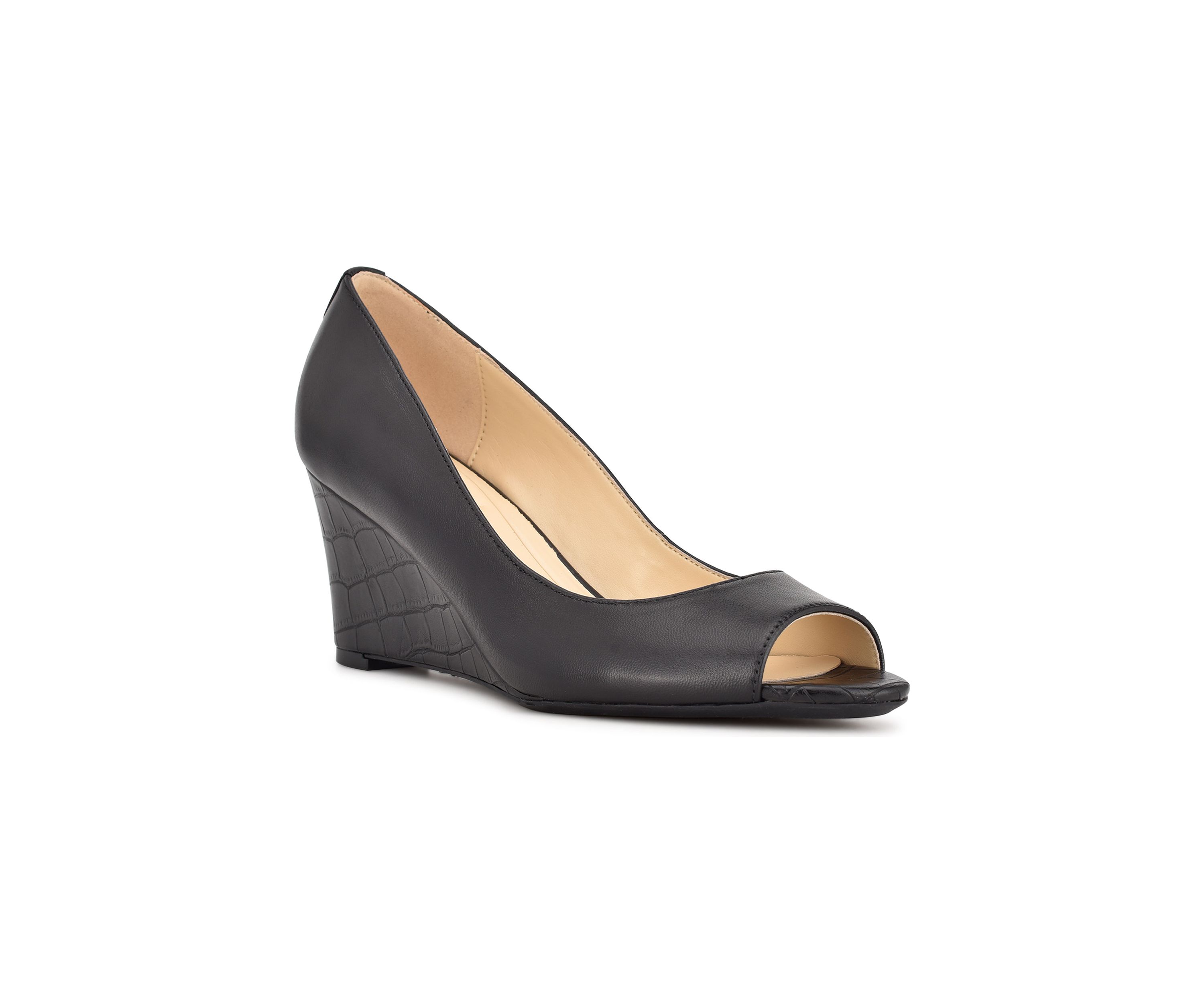 Cape 9X9 Peep Toe Dress Wedges