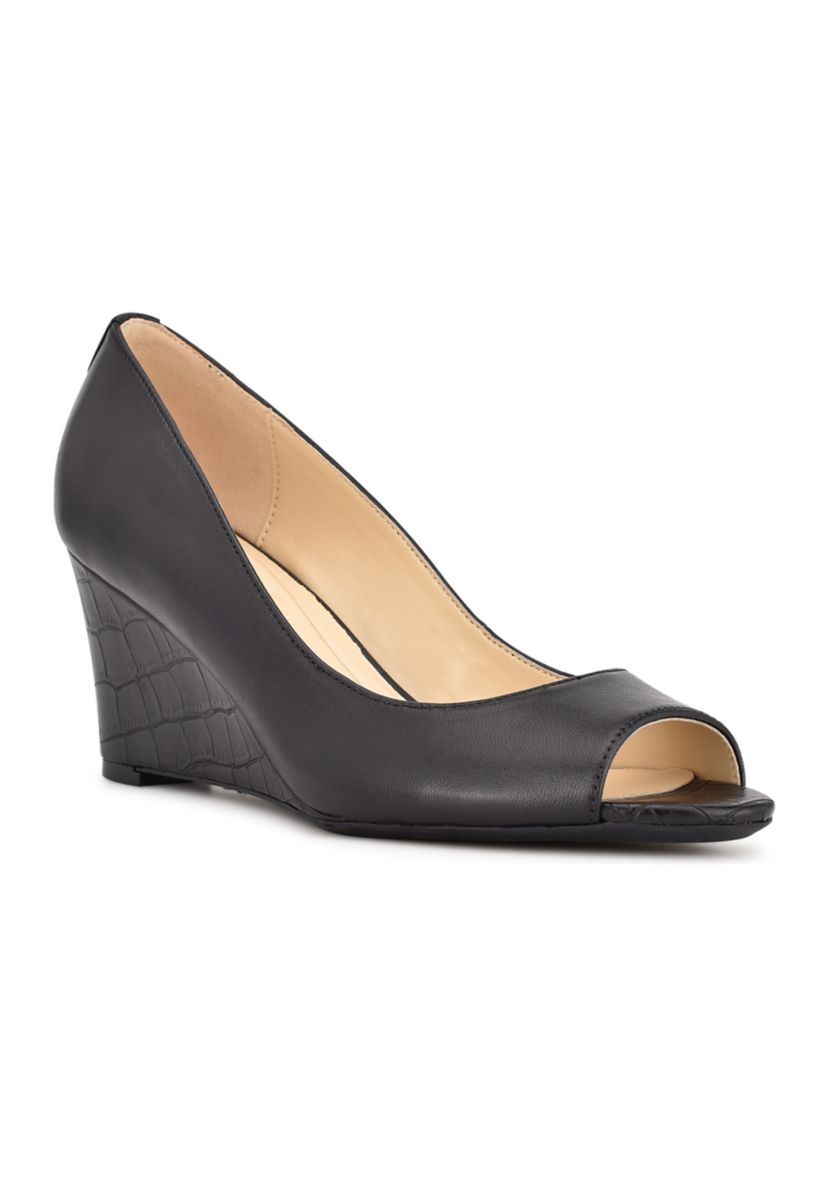 Cape 9X9 Peep Toe Dress Wedges