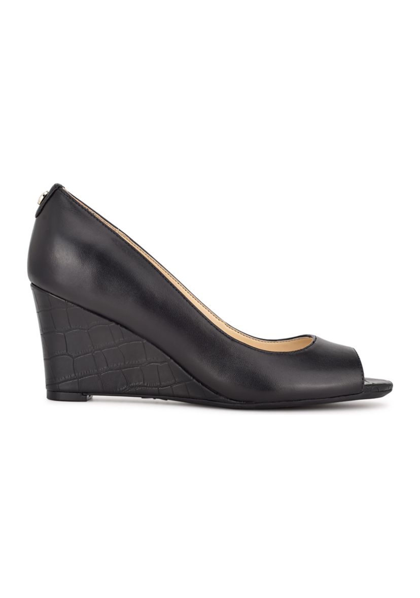 Cape 9X9 Peep Toe Dress Wedges