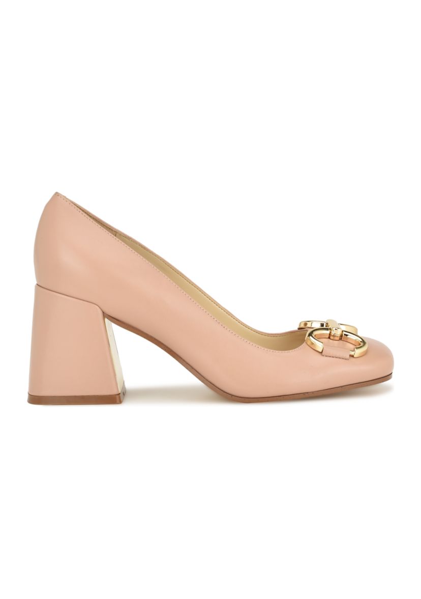 Caven Square Toe Block Heel Dress Pumps