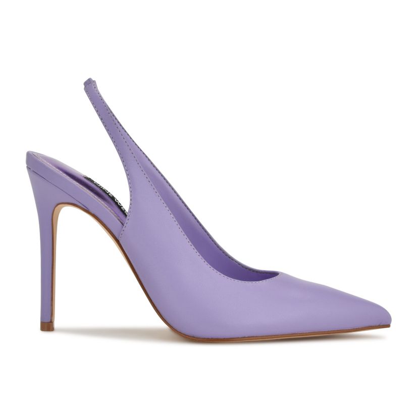 Feather Pointy Toe Slingback Dress Pumps