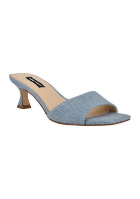 square low heel slides