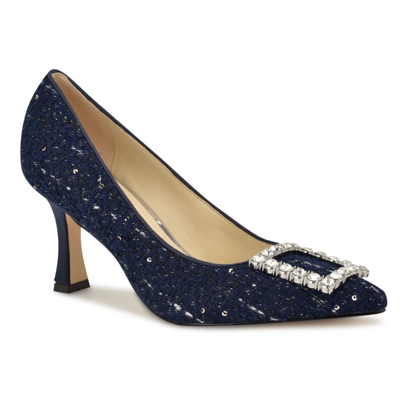Jaquee Pointy Toe Embellished Dress Pumps