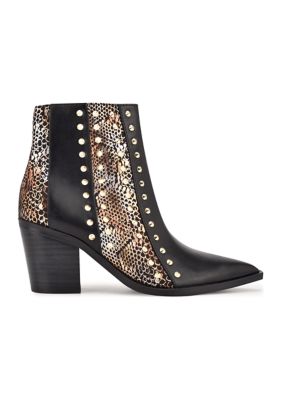 What Studded Block Heel Booties