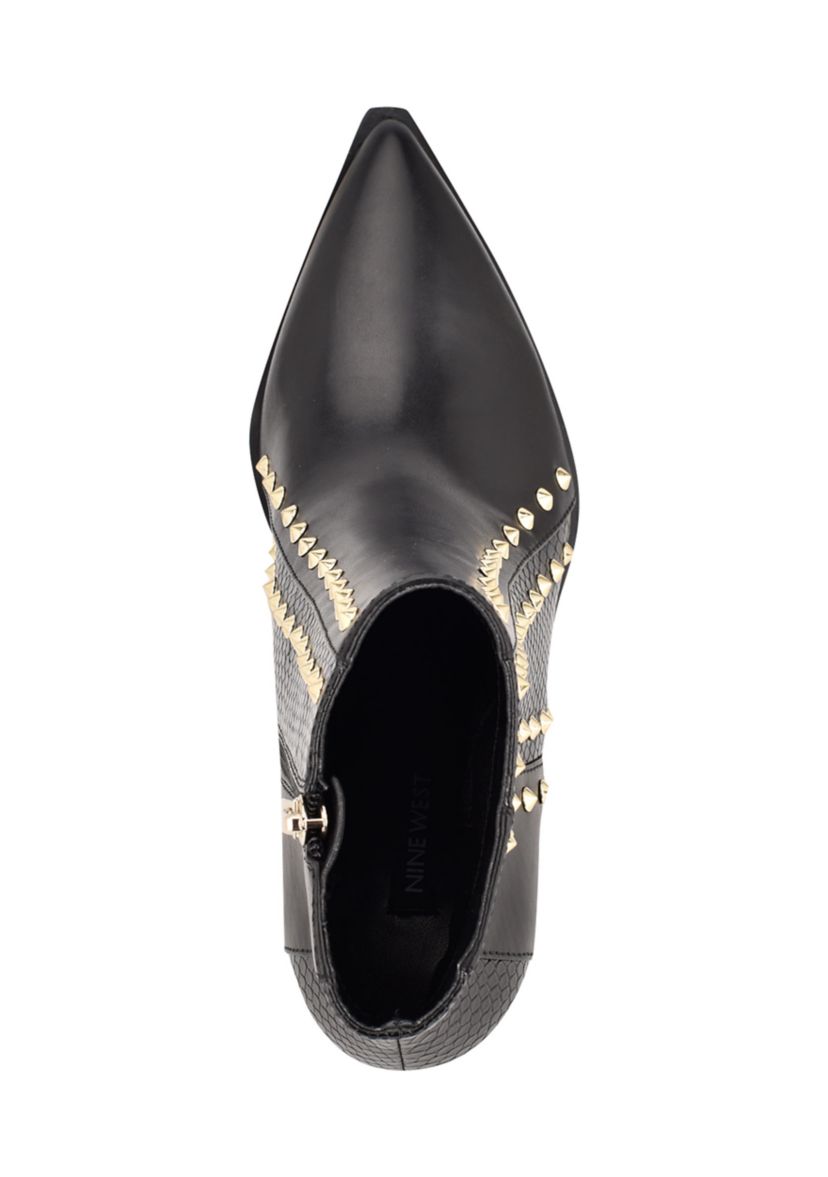 What Studded Block Heel Booties