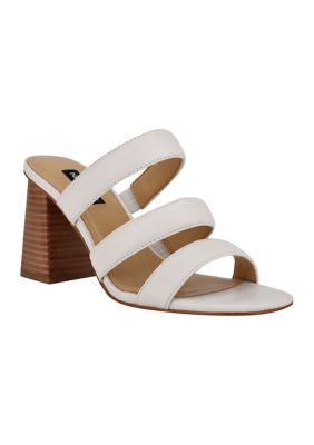 Nine West Yeat Block Heel Dress Sandals Belk 8092