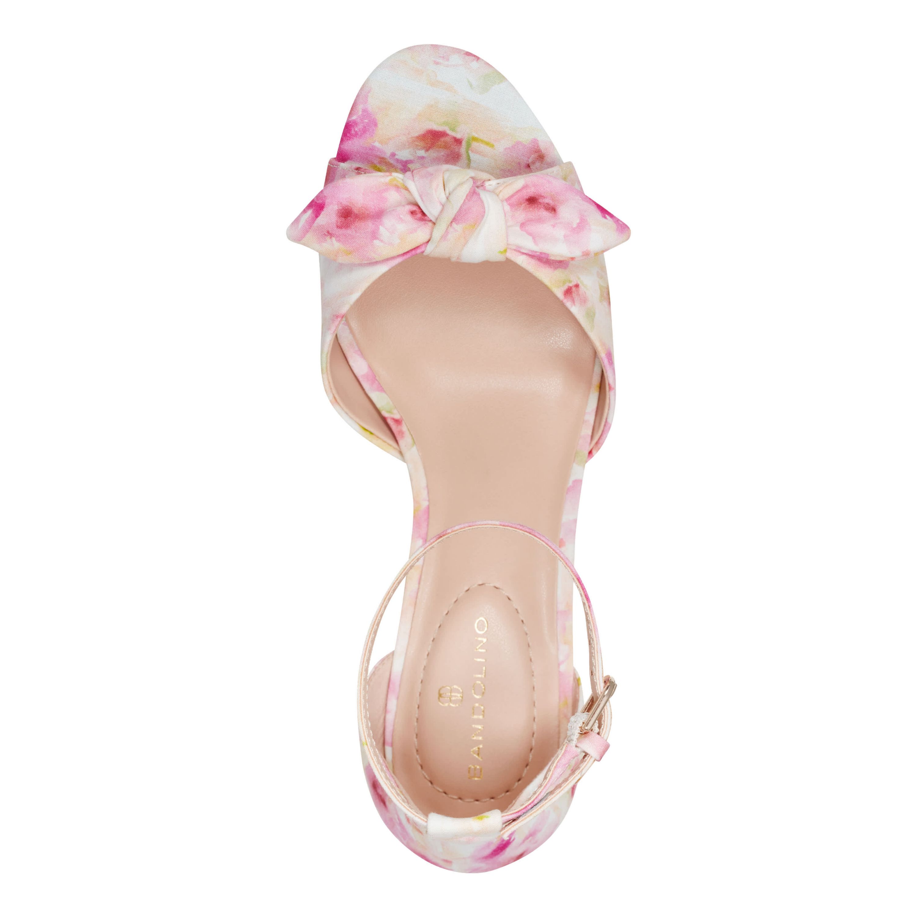 Andora Mid Heel Ankle Strap Bow Dress Sandals