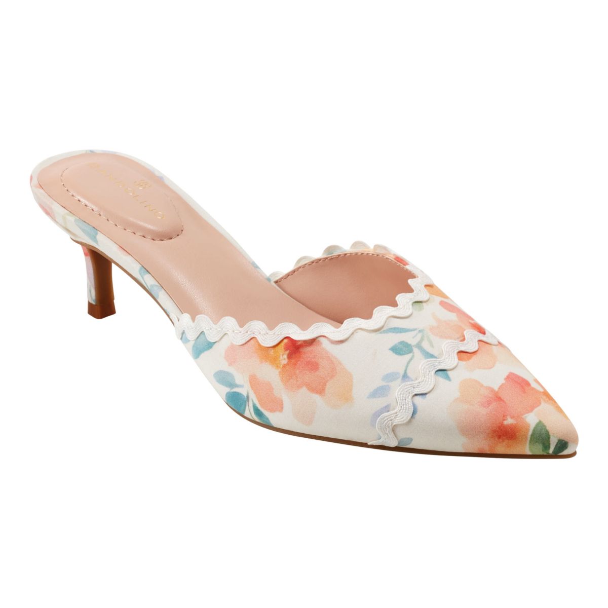 Mymy Slip-on Pointy Toe Kitten Heel Dress Pumps