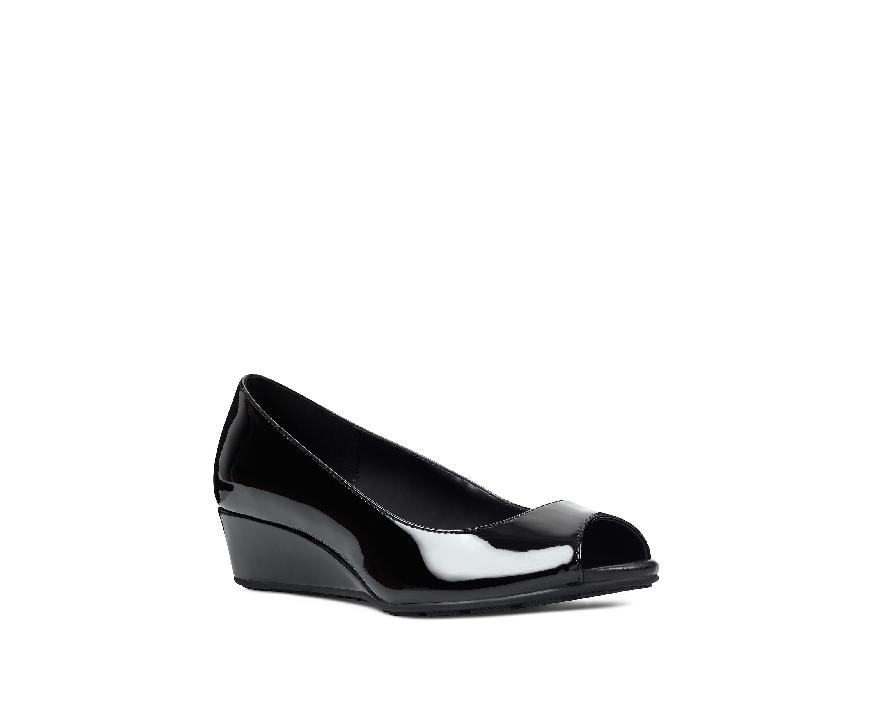 Candra Peep-Toe Closed Back Dress Wedges
