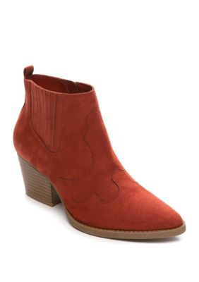 Bottes Femme KAARI Blue - Pointues à Zip Cheville - Taille 9.5 US - Daim Noir