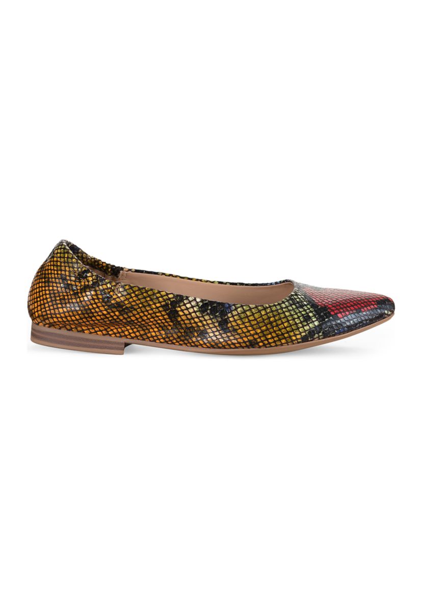 Jessica Snakeskin Flats