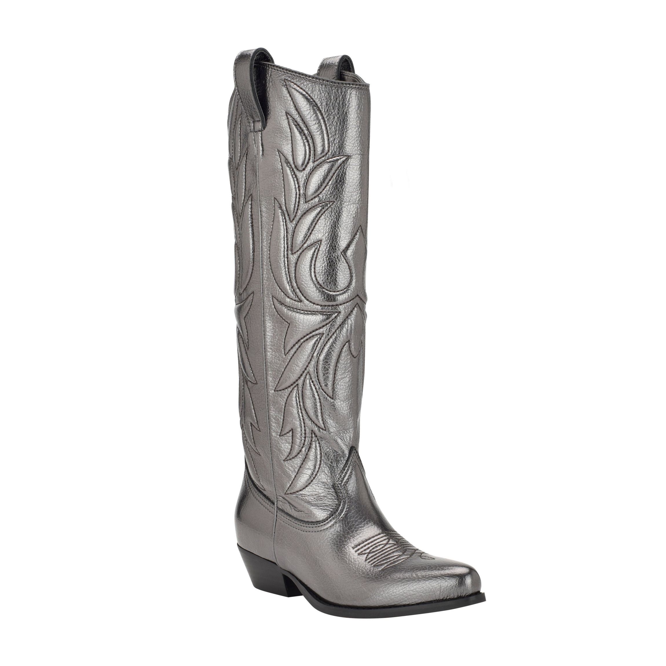 Ginnifer Tall Low BlockHeel Cowboy Boots