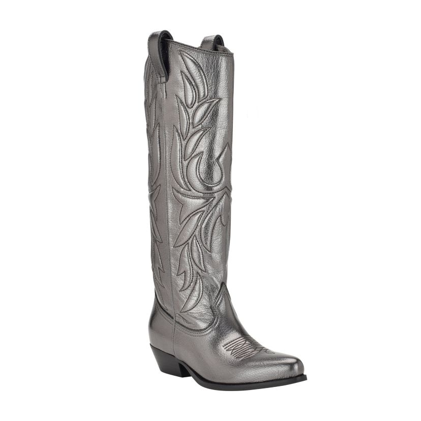 Ginnifer Tall Low BlockHeel Cowboy Boots