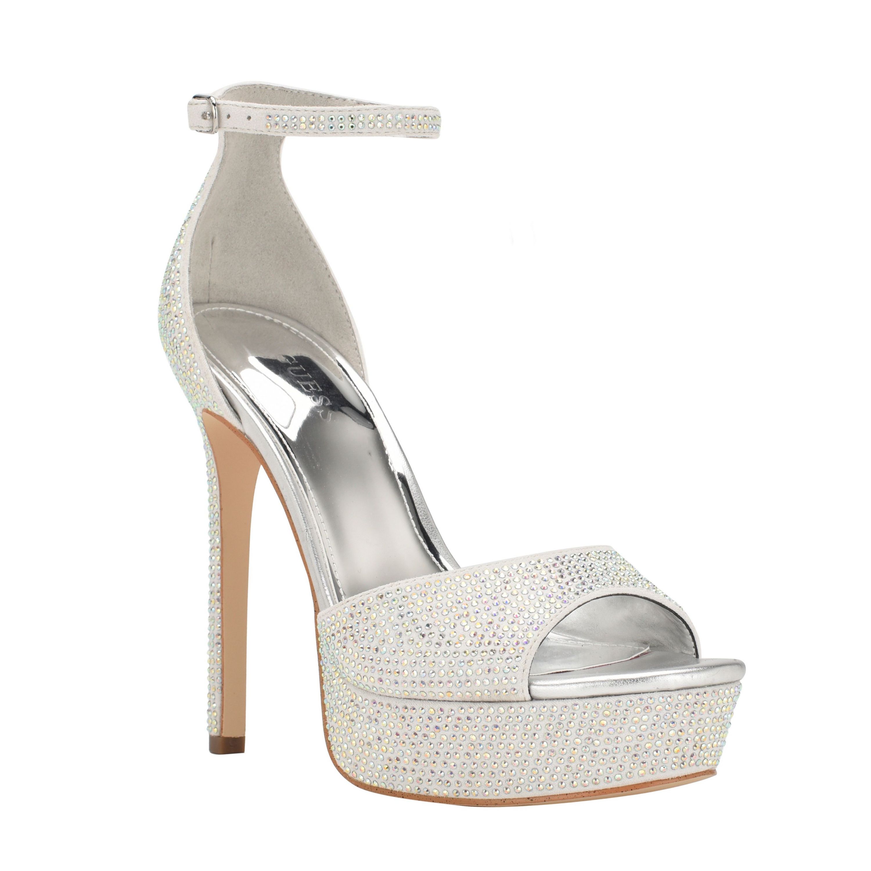 Cadly Embellished Two Piece Platform Dress Sandals