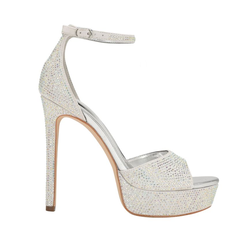 Cadly Embellished Two Piece Platform Dress Sandals