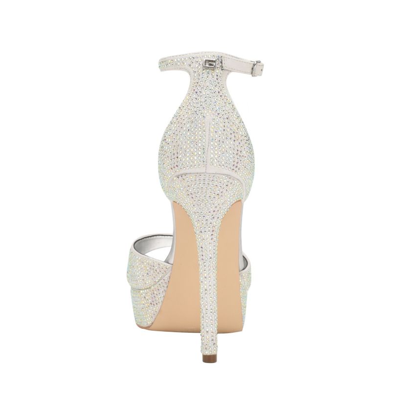 Cadly Embellished Two Piece Platform Dress Sandals