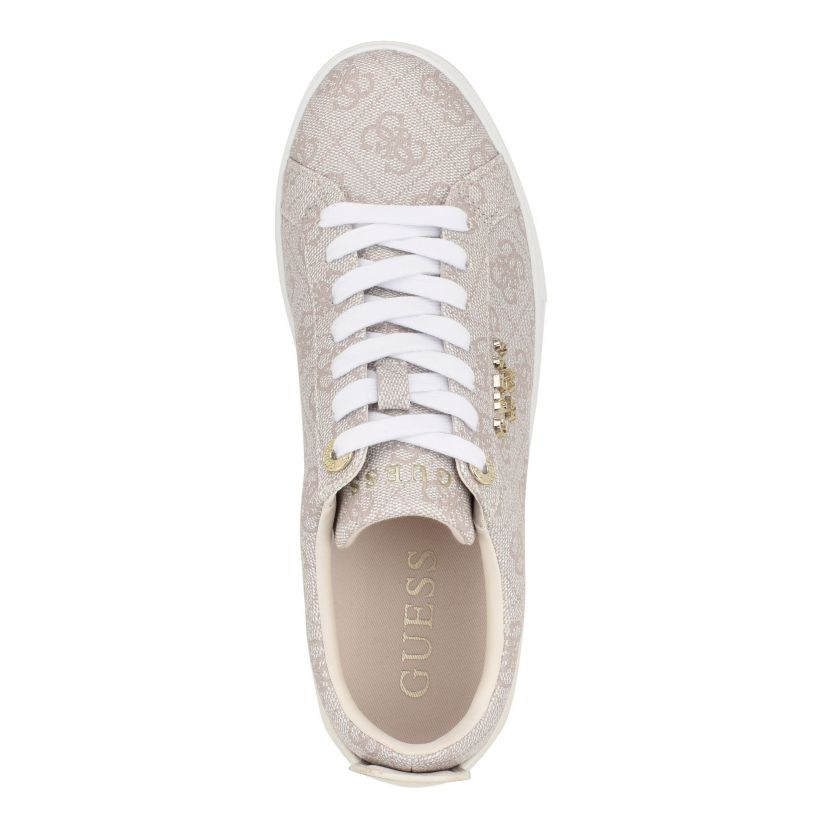 Genza Platform Lace up Round Toe Sneakers