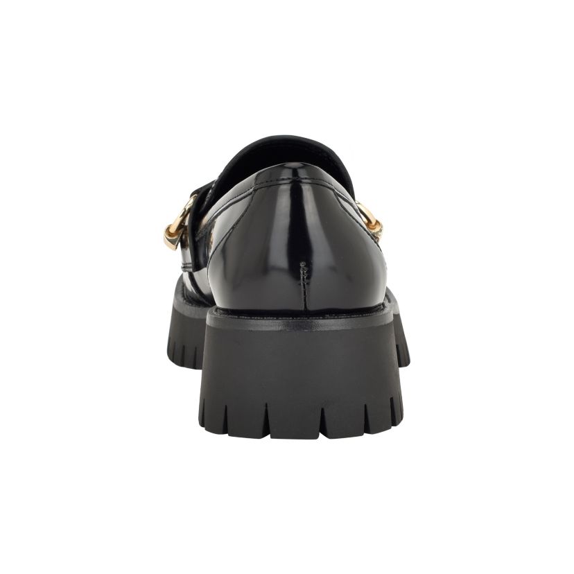 Almost Slip On Lug Sole Round Toe Bit Loafer