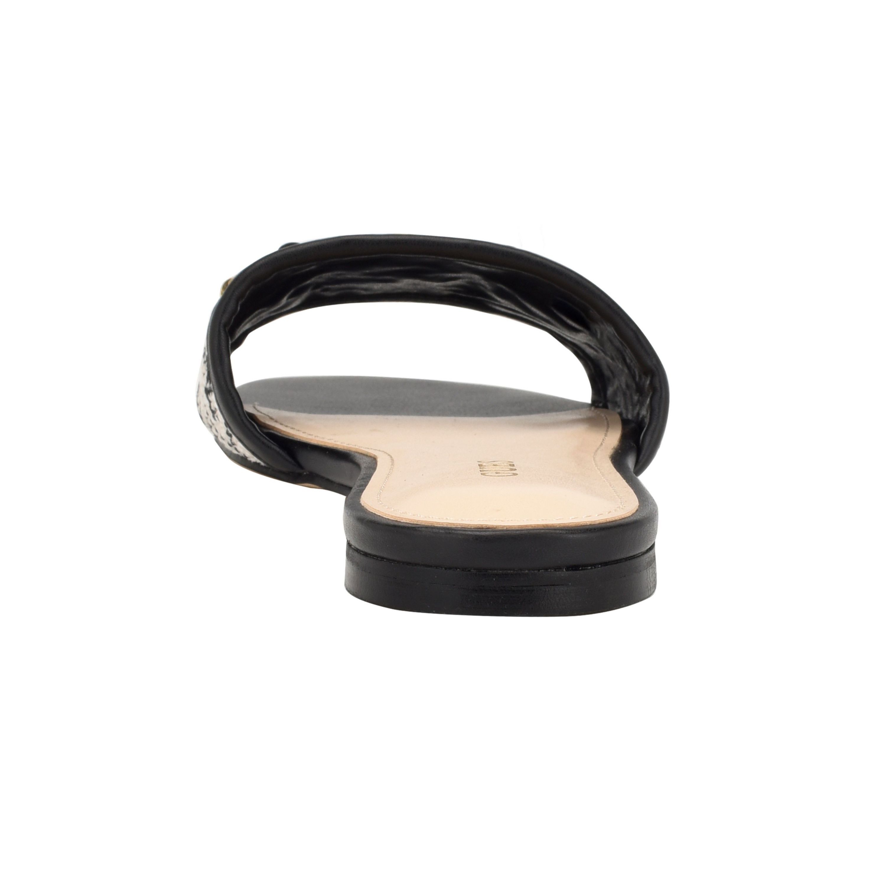 Hammi One Band Flat Sandals with Logo and Hardware