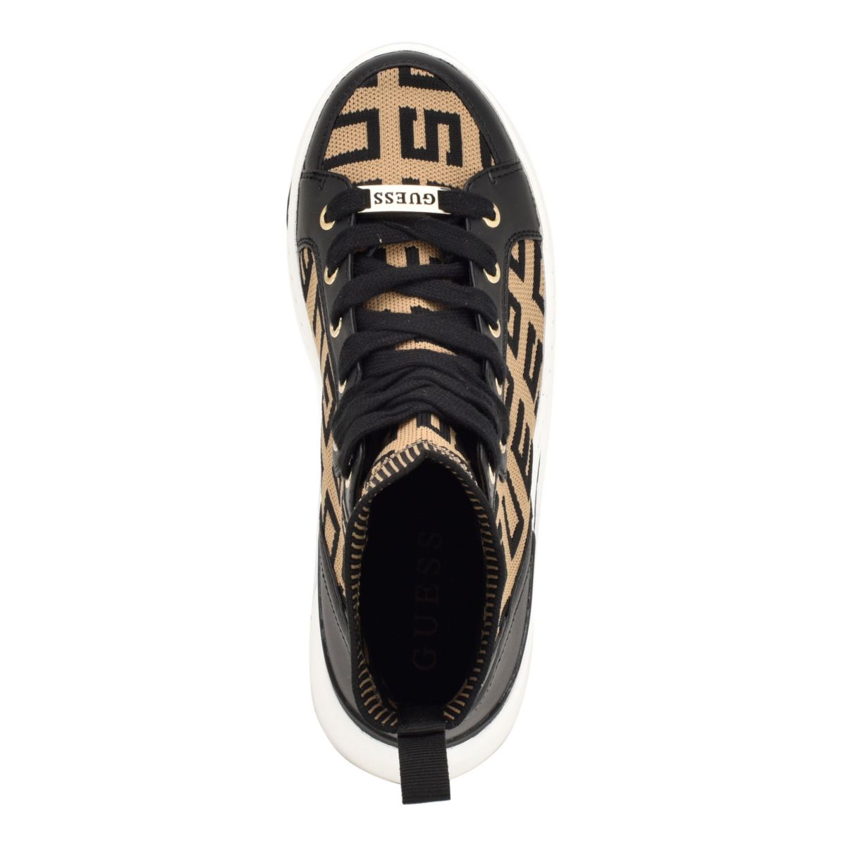 Mannen Knit Lace Up Hi Top Fashion Sneakers