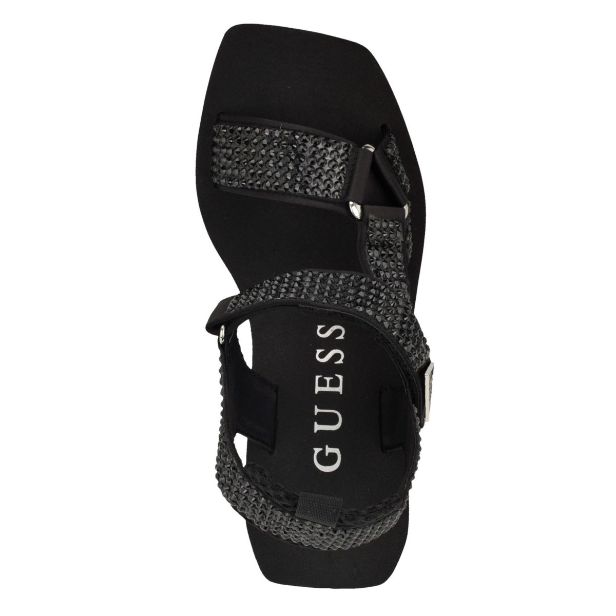 Dawsin Rhinestone EVA Strappy Wedge Sandals