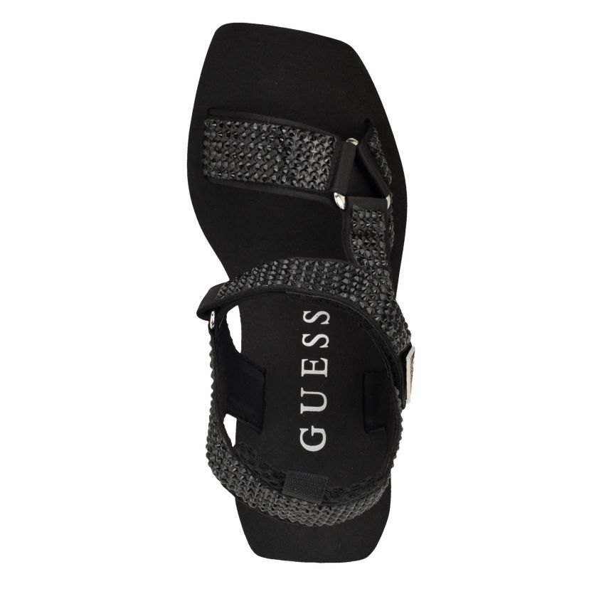 Dawsin Rhinestone EVA Strappy Wedge Sandals