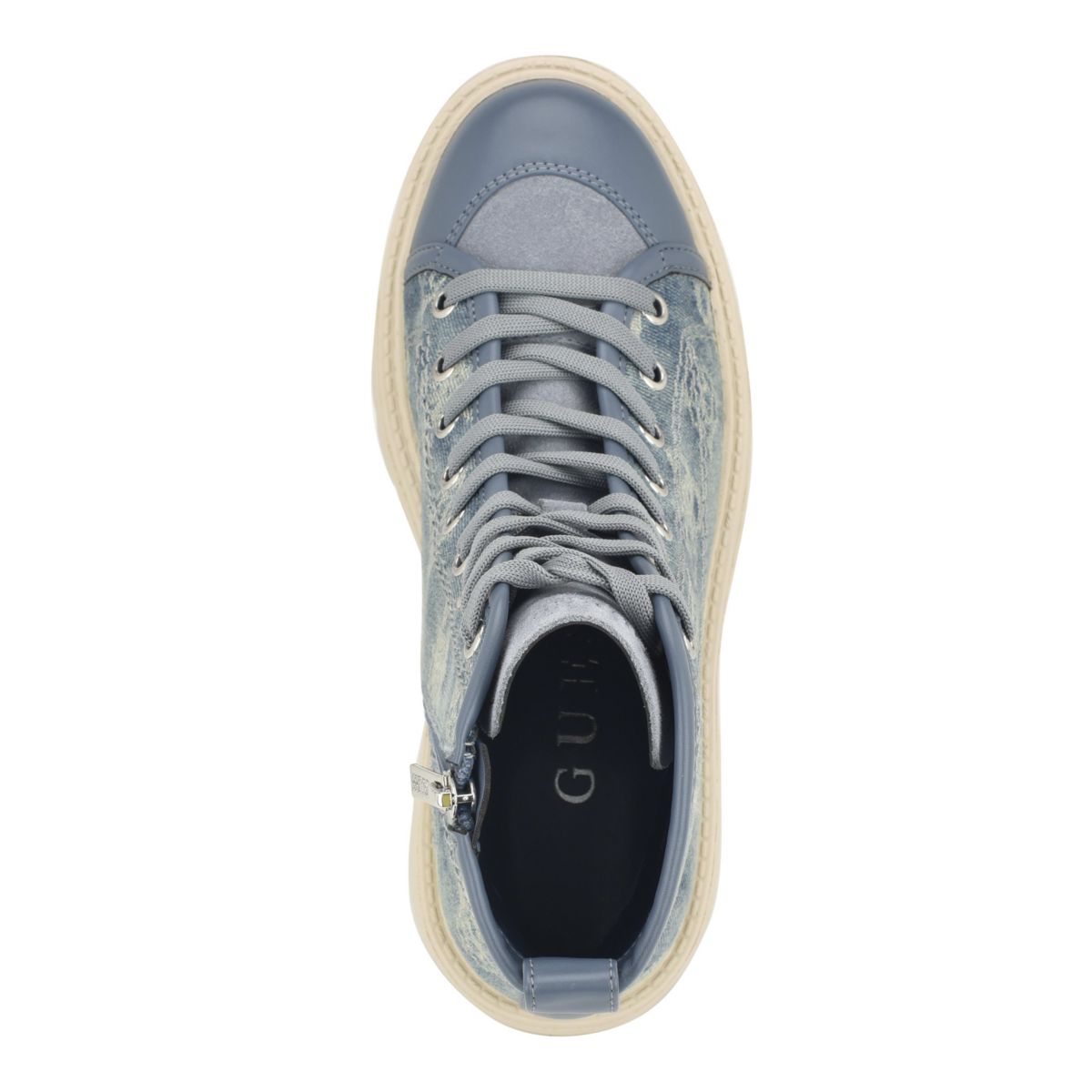 Shutter Lace-Up Combat Boots with Logo Pattern