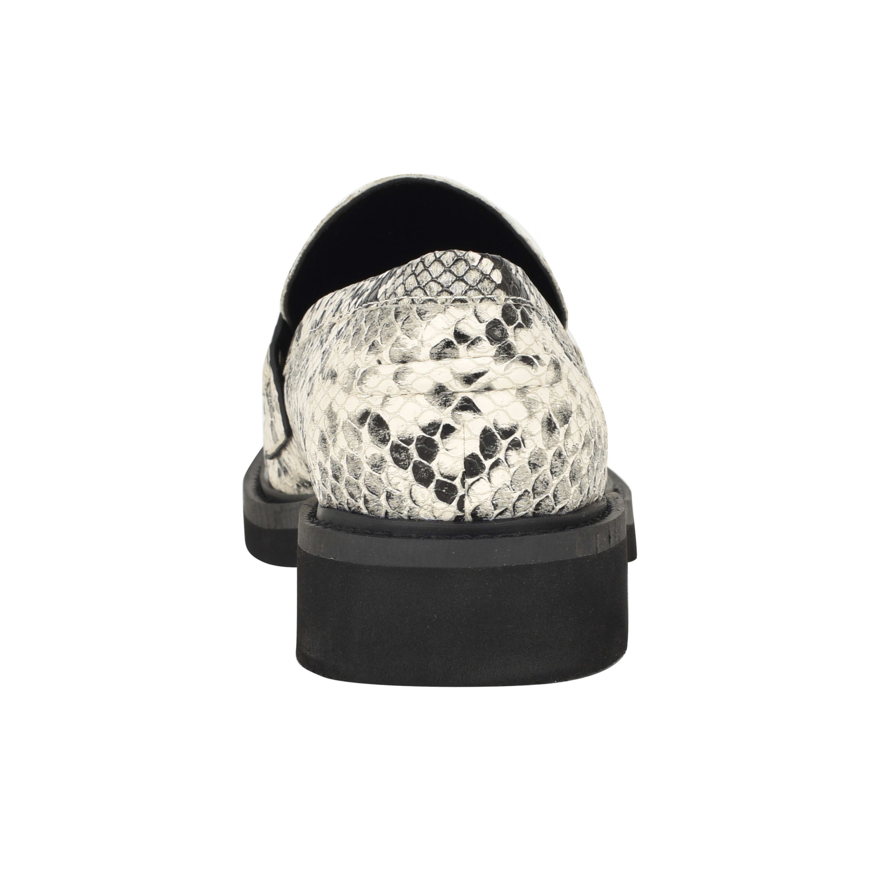 Shatha Logo hardware Slip on Square Toe Loafers
