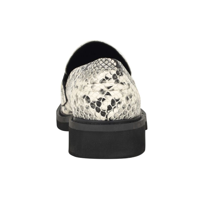 Shatha Logo hardware Slip on Square Toe Loafers
