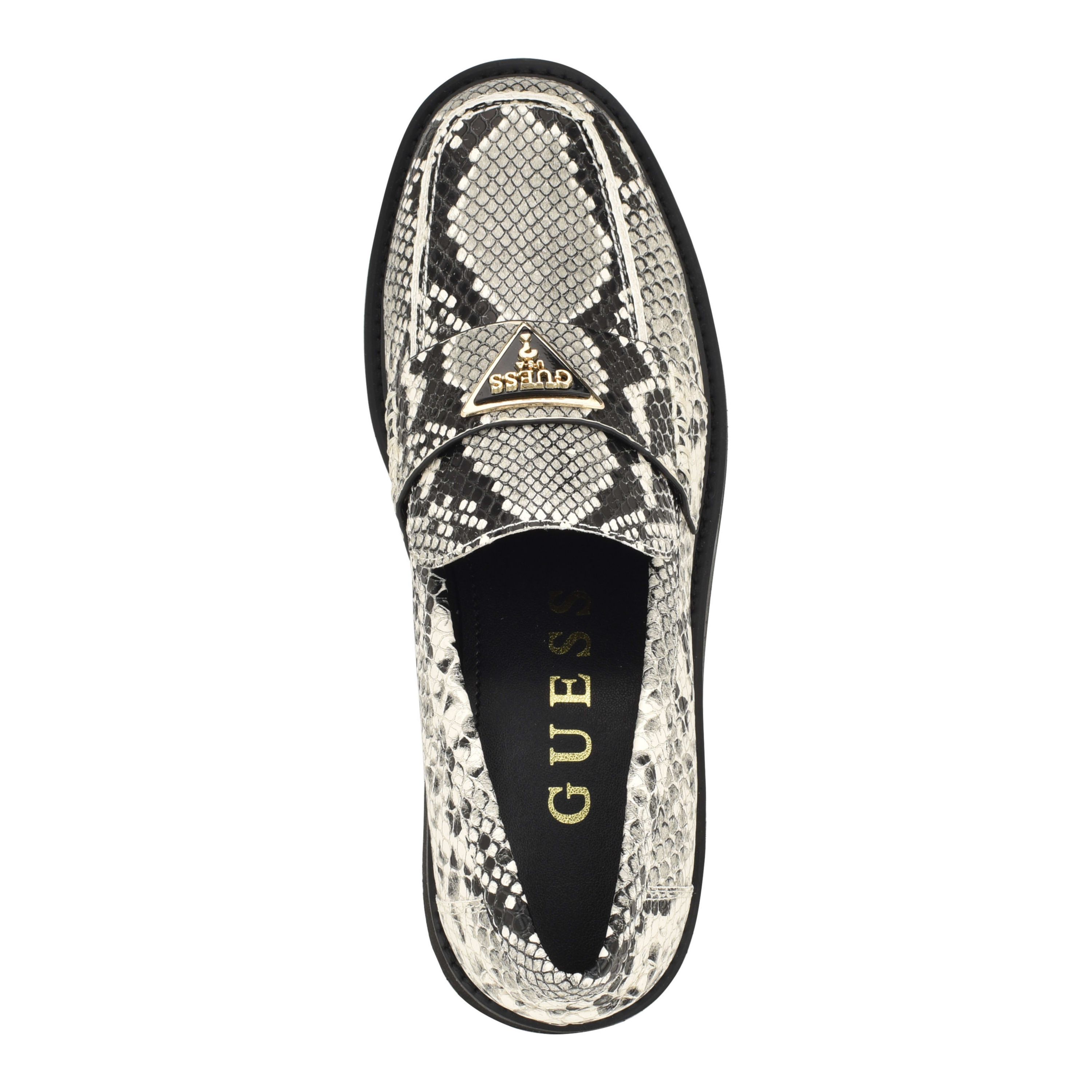 Shatha Logo hardware Slip on Square Toe Loafers