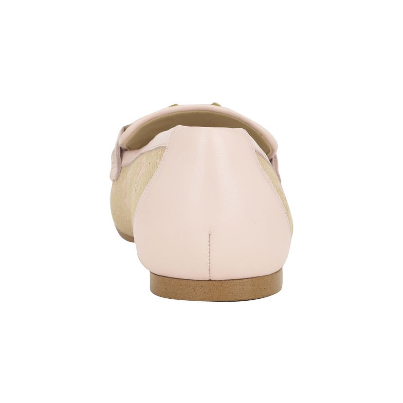 Isaac Slip On Flat Loafers with Hardware