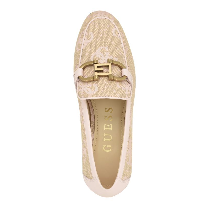 Isaac Slip On Flat Loafers with Hardware