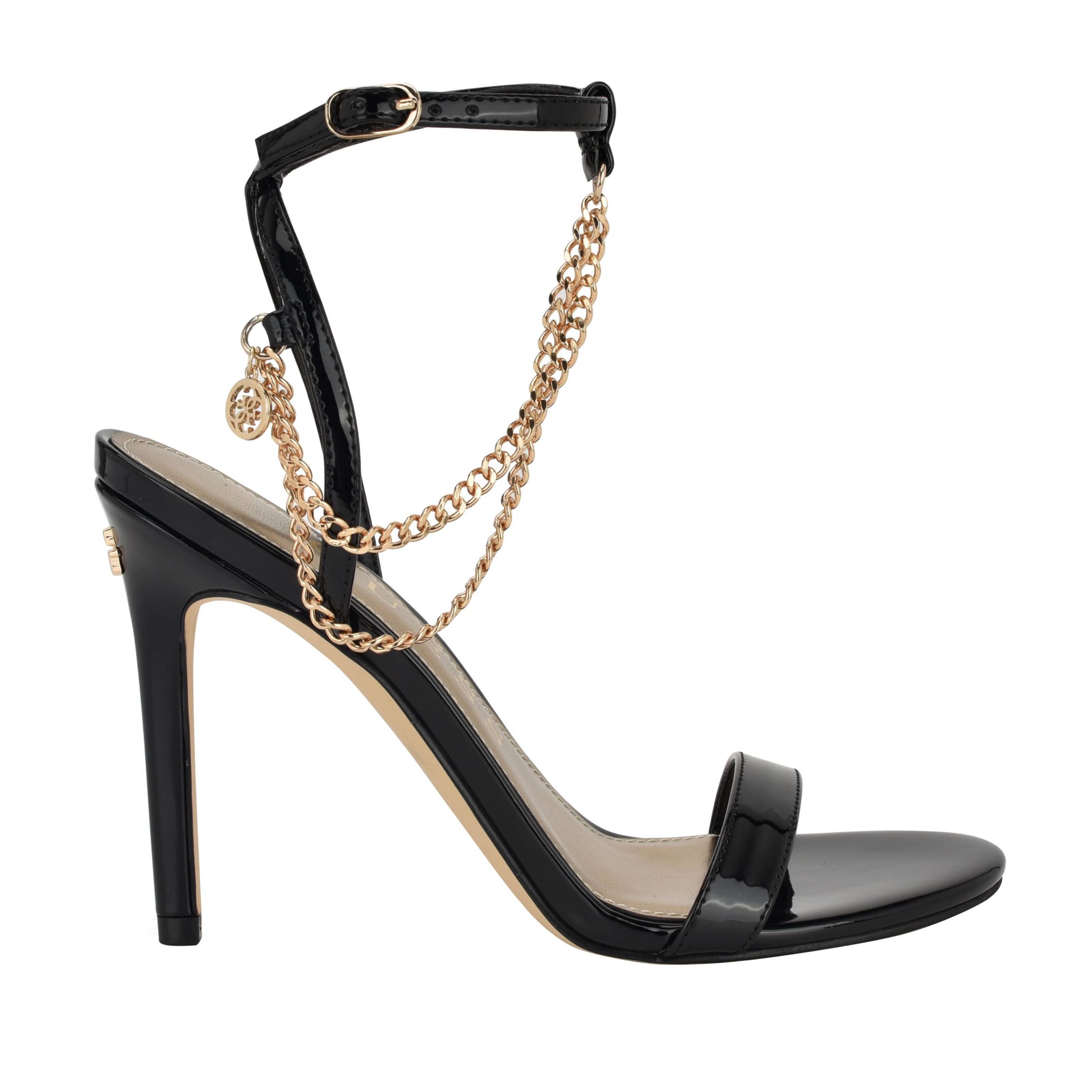 Miamy Open Toe Stiletto Chain Detail Sandals